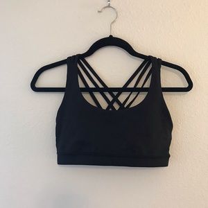 Lululemon Medium Support Black Sports Bra